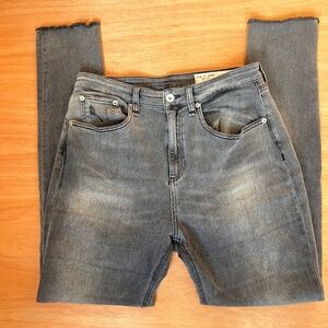 rag & bone Nina High-Rise Skinny women's jeans size 30 gray faded black stretch